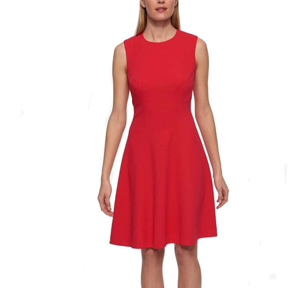 Tommy hilfiger red sleeveless dress nwt
